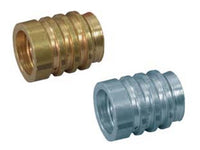 bussolette filettate - ø mm.10x14 con filetto ø 6 ma in ottone lucido cod:ferx.fer43793