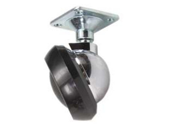 ruote mezza sfera con piastra - ø mm.42 piastra mm.28x28 cod:ferx.fer6828