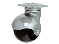 ruote con piastra "globus" - ø mm.40 piastra 38x38 portata kg.18 cod:ferx.fer154727