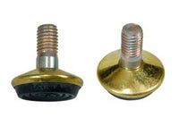 piedino registrabile girevole acciaio ottonato mm10 ma larghezza base mm32 cod:ferx.fer6798