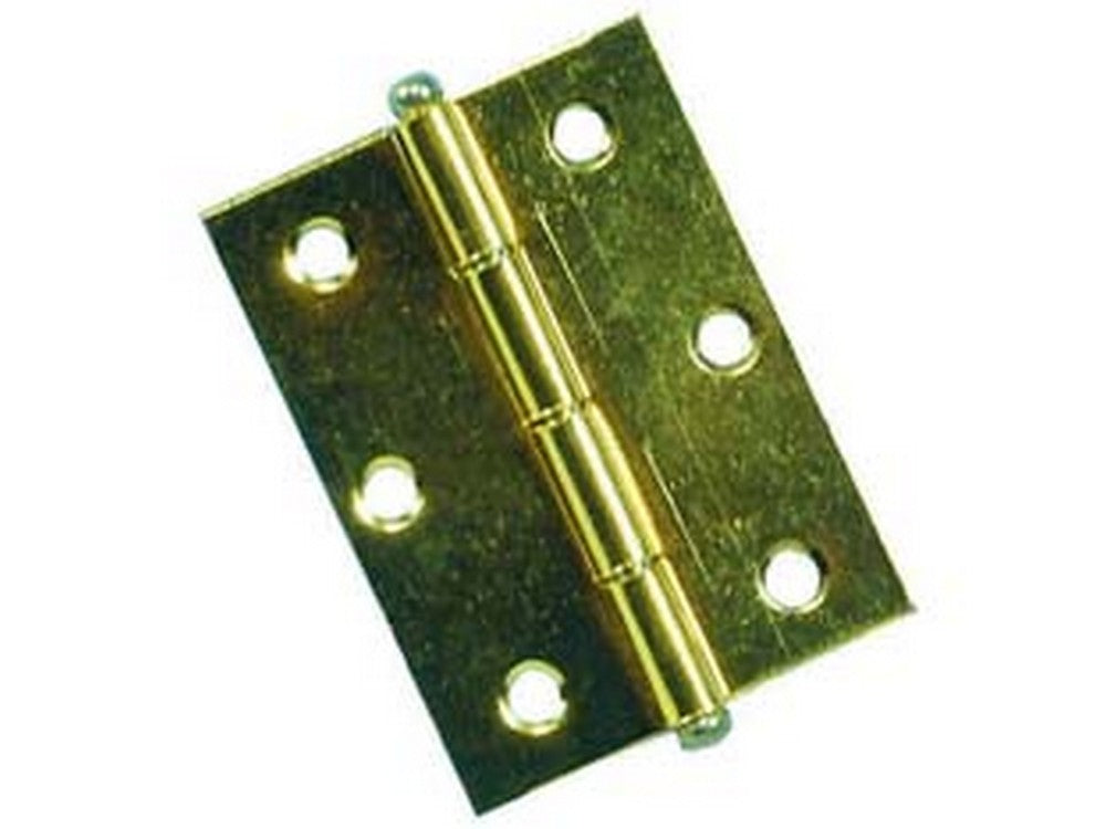 cerniere con perno sfilabile in acciaio ottonato - mm.30x30 cod:ferx.fer7344