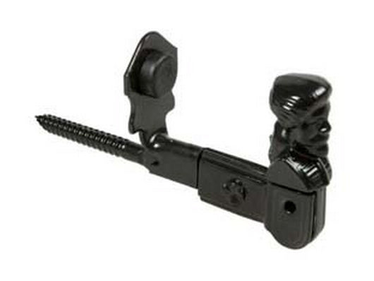 fermapersiane ad omino con vite e fermo - mm.140x60h. verniciato nero cod:ferx.fer32100