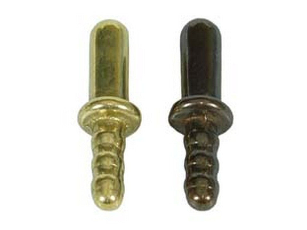 incontro a terra per pinza fermaporta - ø mm.8x45h. in ottone bronzato cod:ferx.fer98656