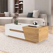 Tavolino da Caff¨¨ Allungabile con Cassetti ¨C Xylo ¨C Legno, Design Moderno
