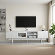 Cassettiera per TV bianca in truciolare lunghezza 200 cm