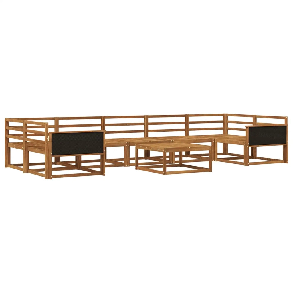 Set di divani da esterno 8 pcs Naturale