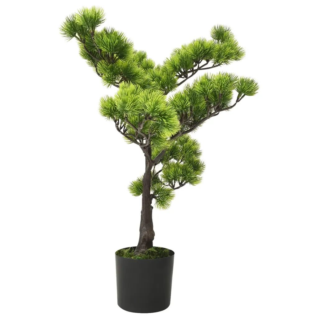 Bonsai di Pino Artificiale con Vaso-Piante Decorative 60 cm Verde 866129