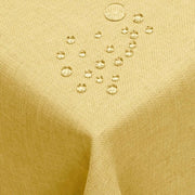 Tavolo Quadrato 135 x 180 cm o 180x135 cm o 135x180 cm Tavolo Quadrato con Effetto Lotus e Protezione da Macchie in Giallo