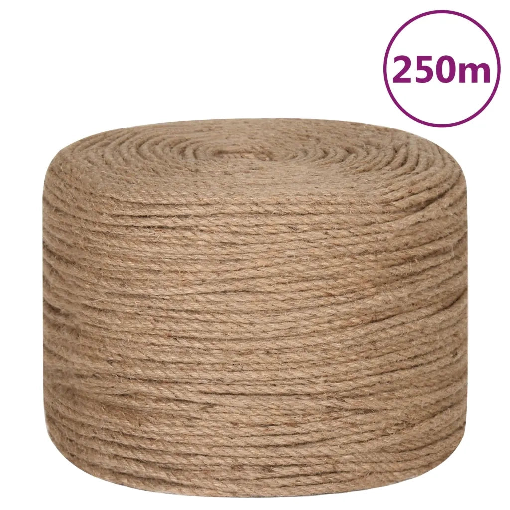 Corda in Juta Lunga 250 m Spessa 4 mm 153736