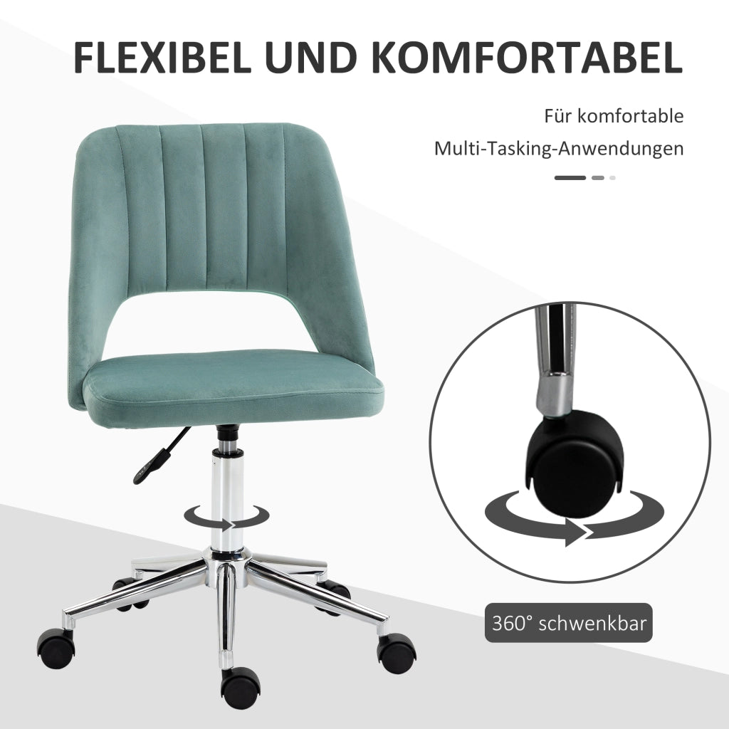 Sedia da ufficio regolabile in altezza ¨C zephmum ¨C verde 49x60x79-91 cm