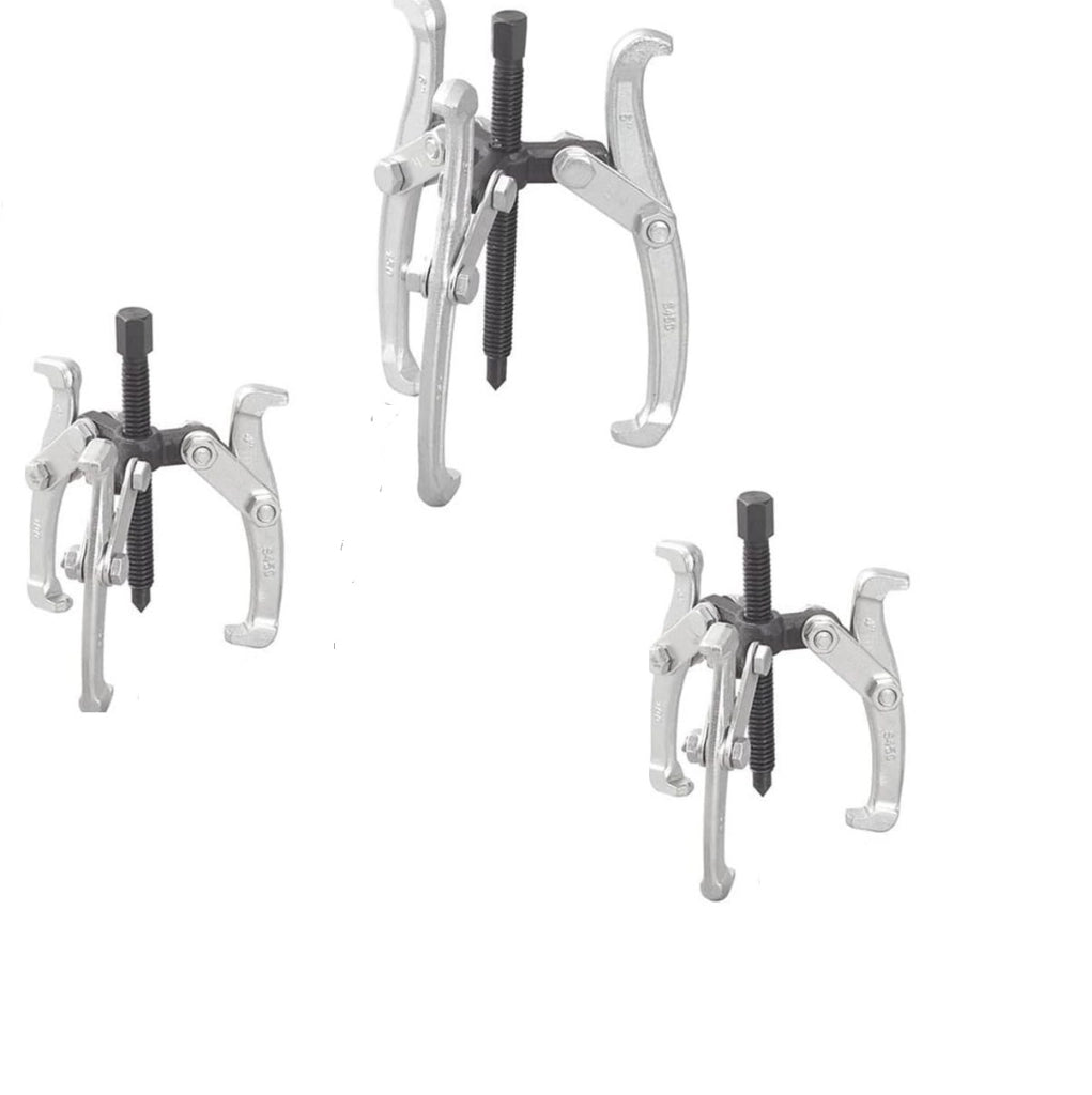 KIT 3 ESTRATTORI PER CUSCINETTI  INTERNI ED ESTERNI A TRE GRIFFE 75 100 150 mm