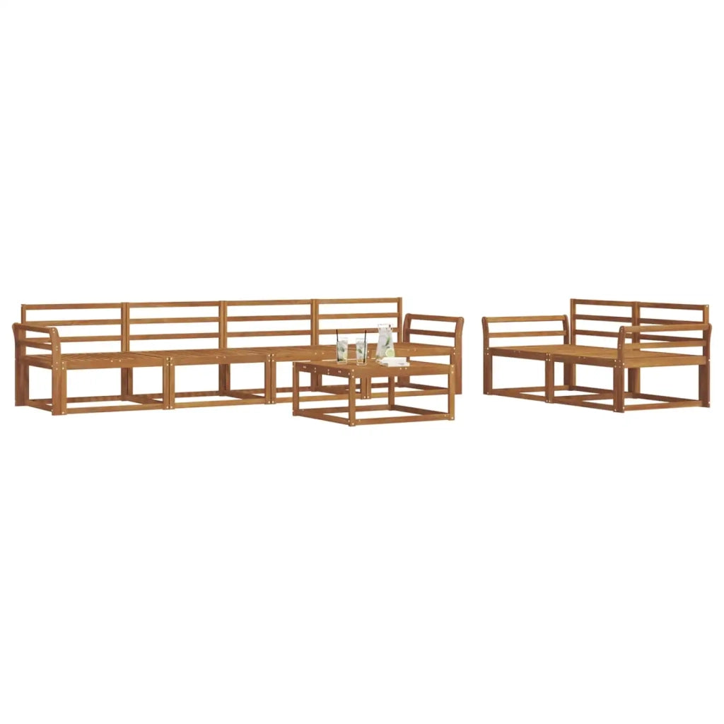 Set di divani da esterno 7 pcs Naturale 3367227