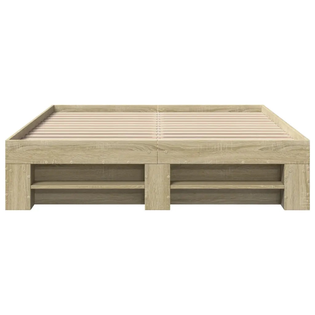 Giroletto senza Materasso-Struttura Letto Rovere Sonoma 120x190cm in Truciolato 900468