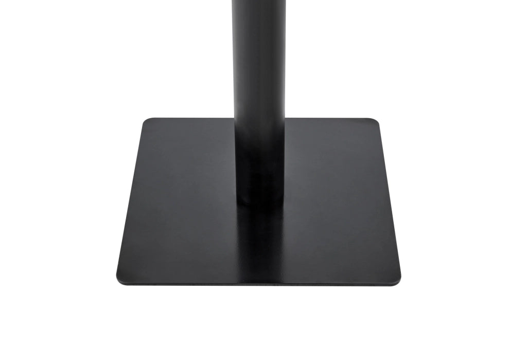 TAVOLO quadrato 60x60 cm MDF Nero struttura in metallo