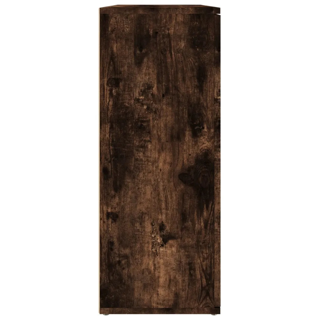 Credenza | Madia | Buffet da pranzo | Armadio da pranzo Rovere Fumo 91x29,5x75 cm in Legno Multistrato