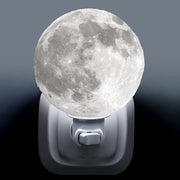 Lampada notturna a forma lunare, pronta all'uso, 10,2 cm, lampada LED 3D stampata, adatta per la decorazione di camera e camera da letto.