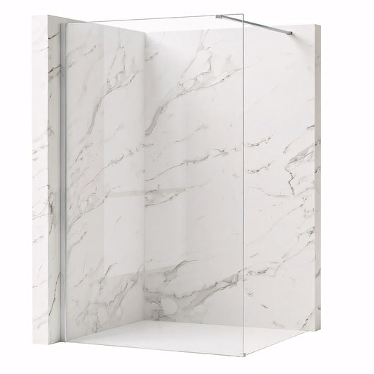 Parete Doccia Rea Flexi Transparent / Chrome 140