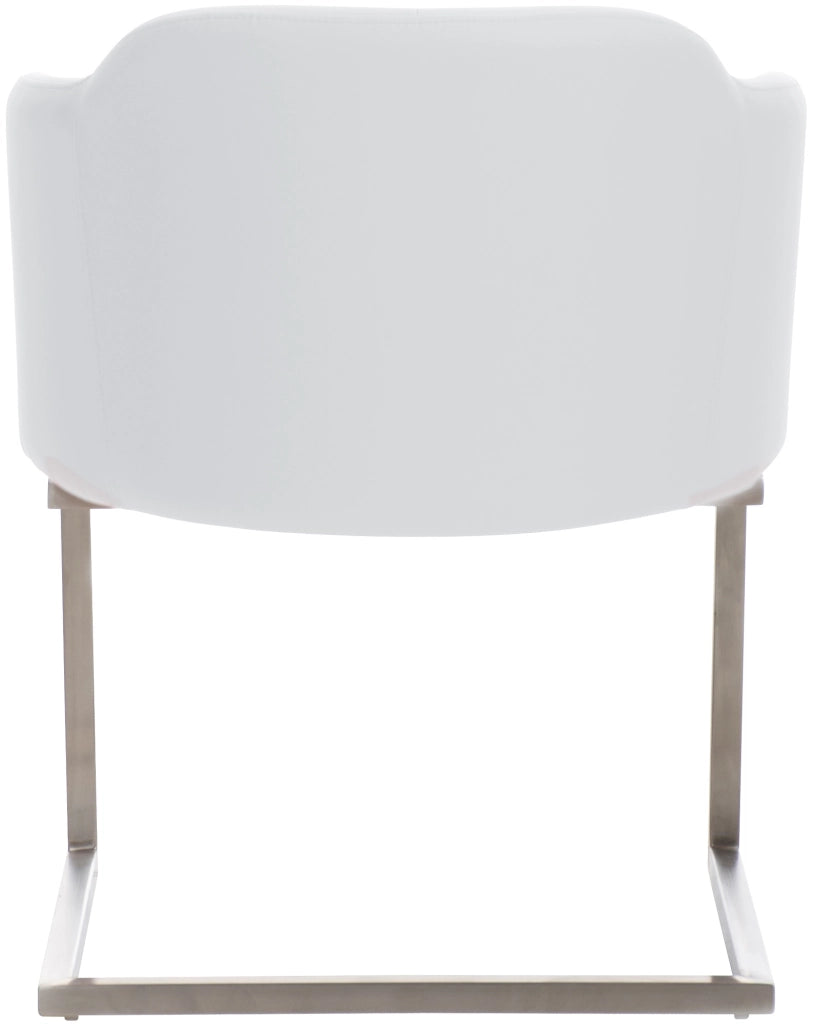 Sedia Magnus in similpelle bianco