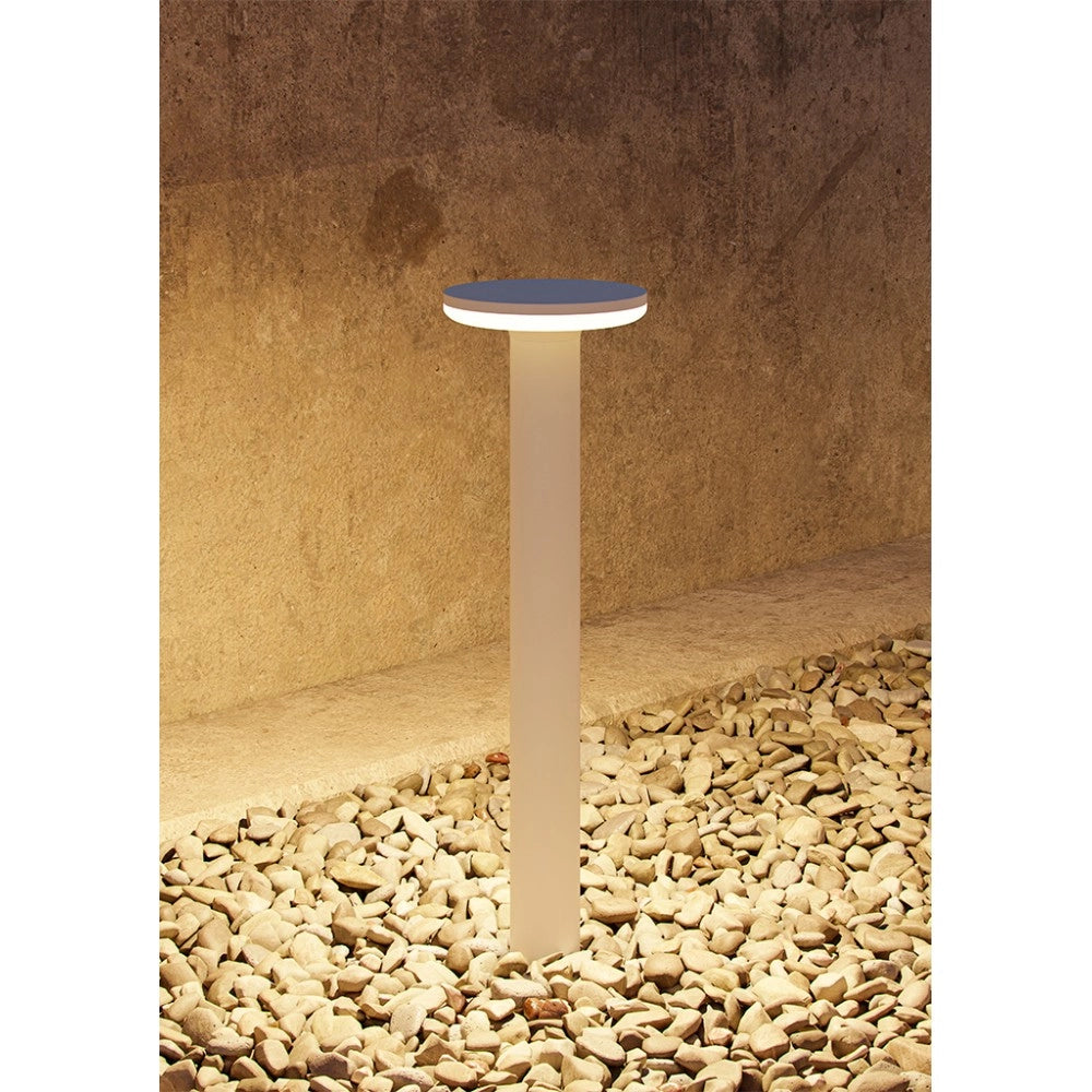 Mac Floor Nero 3000K - Paletto a led da esterno in alluminio 12W IP65 h30cm - Luce verso il basso - Beneito & Faure
