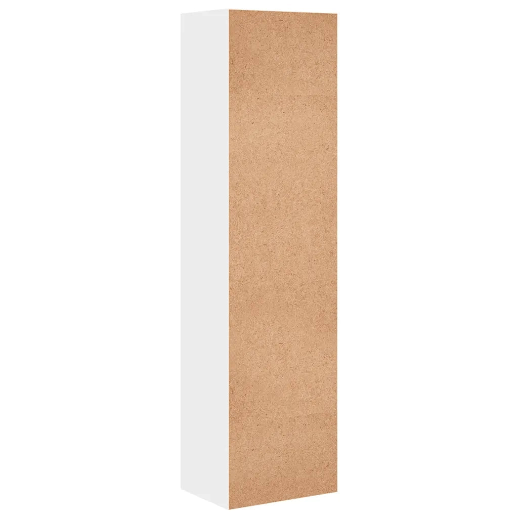 Libreria-Scaffale per Libri-Mobile di Stoccaggio Bianca 40x30x152 cm in Legno Multistrato