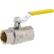 VALVOLA SFERA GAS + LEVA FF FUTURGAS FIV - OTTONE NICHELATO 1/2F- 6 pezzi