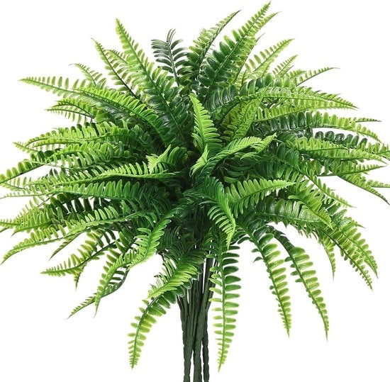 Bundoli di Piante Artificiali per Decorazione Interna e Esterna - UV-resistenti - Cespugli Verdi - Pianta Opknoping - Decorazione Casa e Giardino - Piante Finte - 12 Pezzi