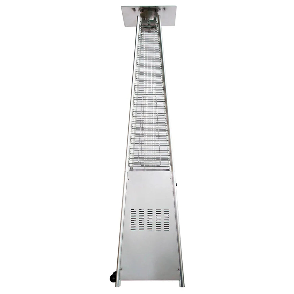 Stufa a Fungo a Gas Max 13kW Fiamma Viva Verticale 52x52x227 cm Pyramid Acciaio