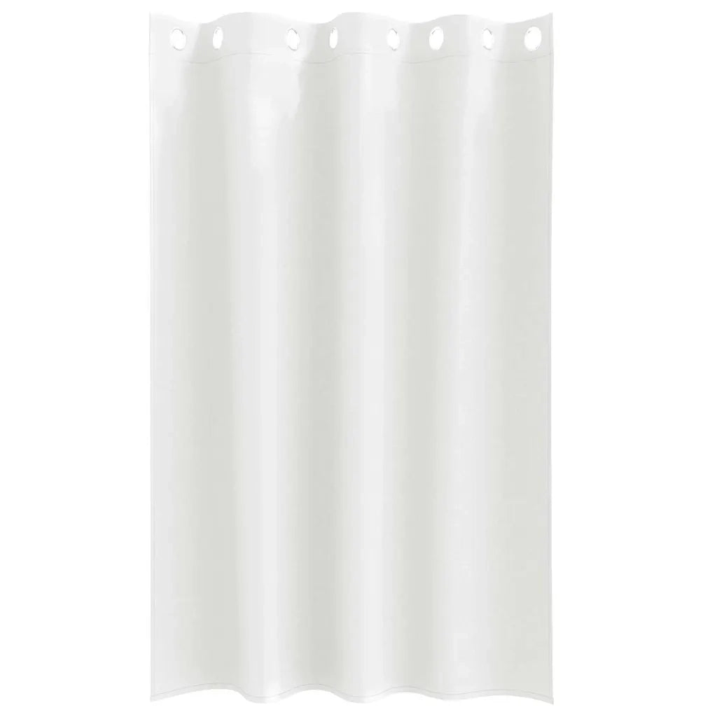 vidaXL Tende con tende 2 pcs Bianco Puro Poliestere
