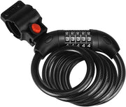 Cinghia di sicurezza per biciclette, slot per cavi per biciclette, motori, scooter elettrici, nero, 105CM