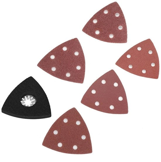 Set di raschiatoi 101 pezzi - Carta abrasiva 90mm - Piastra abrasiva a tre angoli 80mm - Accessori multitool - Sicurezza professionale - Alta efficienza