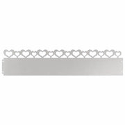 Bordure per prato 30 pz Argento 103 x 0,05 x 22 cm CFW3469311