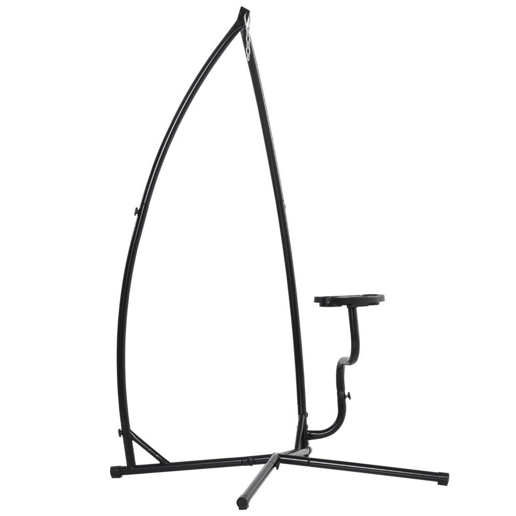 Supporto per Sedia a Dondolo con Tavolino ¨C Zephmum ¨C Grigio 190 cm