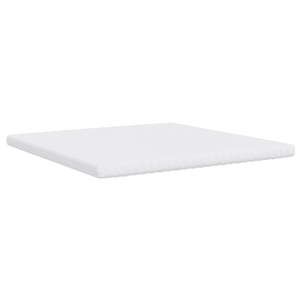 Materasso in Schiuma-Materasso per Letto Bianco 200x200 cm 7 Zone Durezza 20 ILD