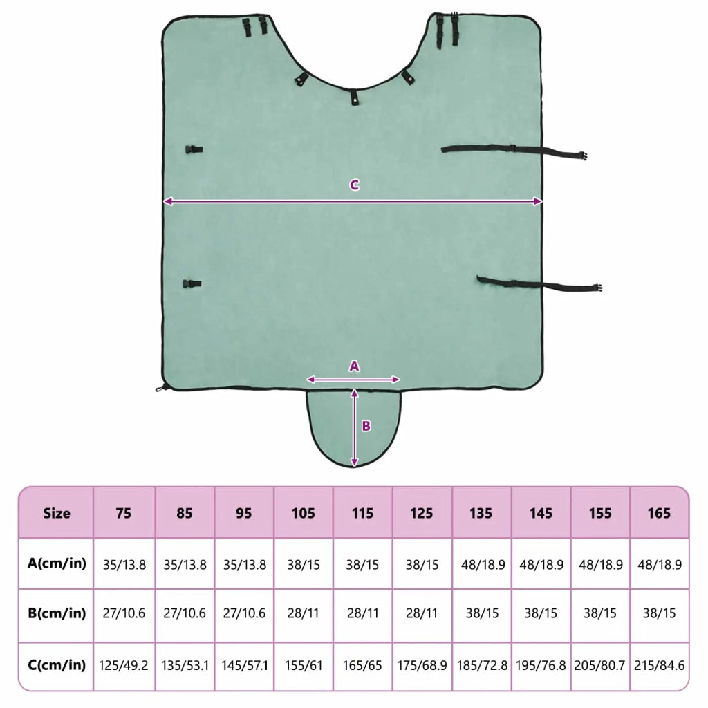 Coperta per Cavalli Verde speciale 75 cm Poliestere CFW2198384