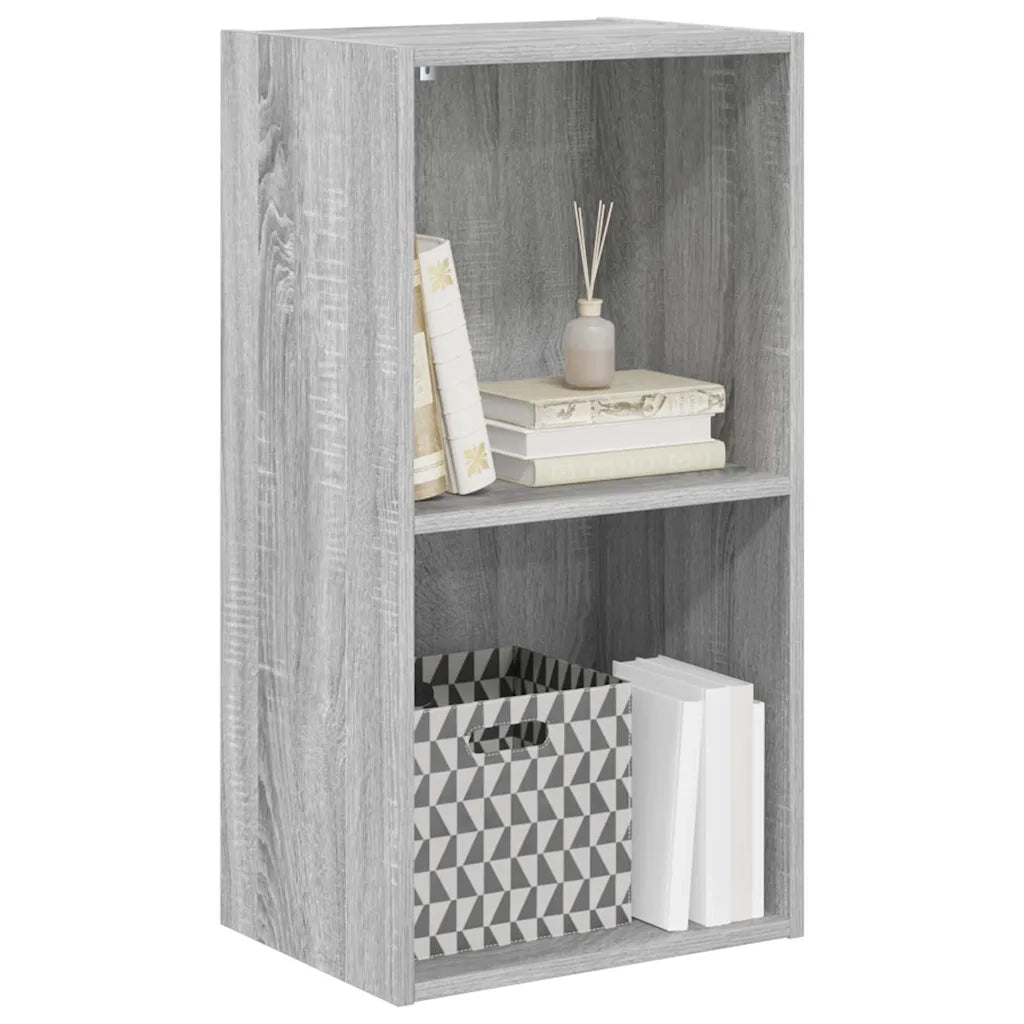 Libreria Grigio Sonoma 40x30x77 cm in Legno Multistrato