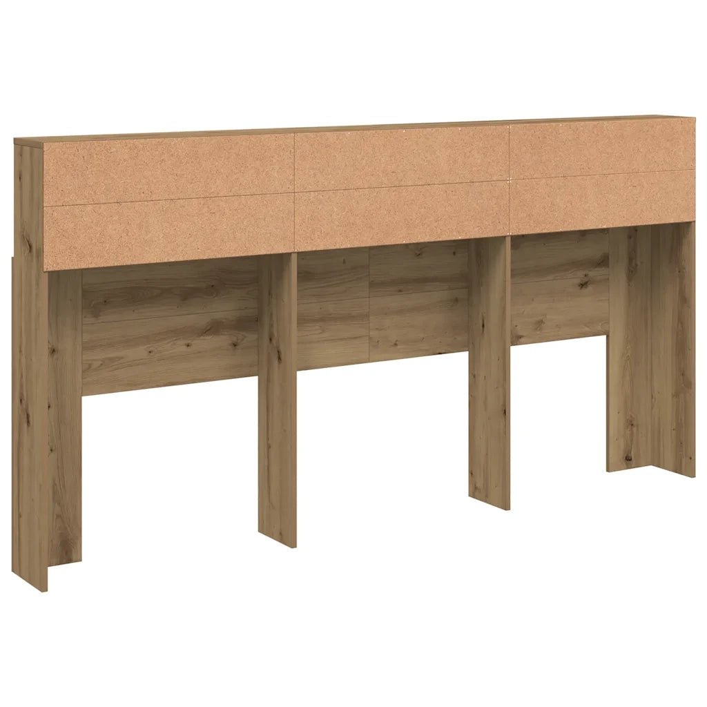 Testiera Contenitore-Testata contenitore Rovere Artigianale 200x19x103,5 Truciolato