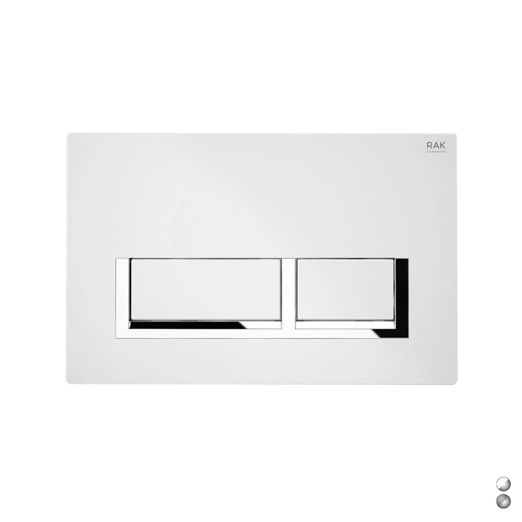 PLACCA DI COMANDO MOD. RETTANGOLARE PER CASSETTA RAK ECOFIX- Cromo - Matt Cromo- RAK- pezzi 1