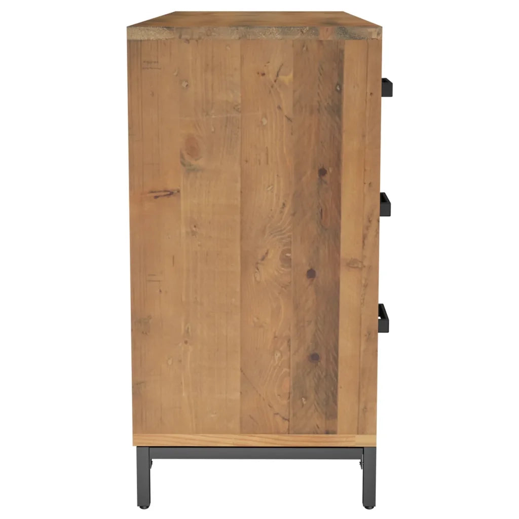Credenza Marrone 110x35x70 cm in Legno Massello di Pino 349921