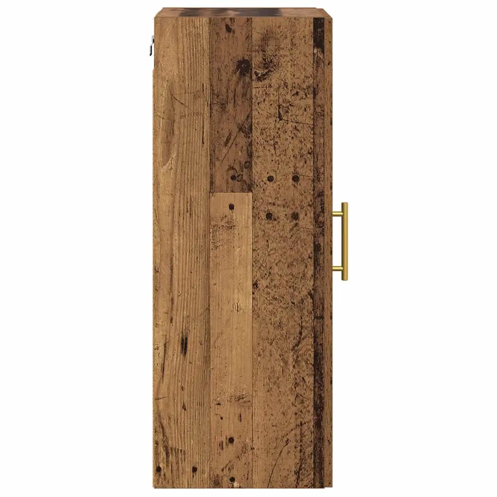 Pensile | Mobile a Parete Legno vecchio 34,5 x 34 x 90 cm