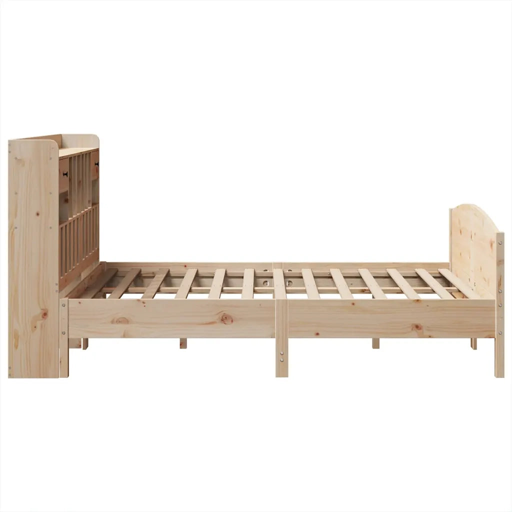 vidaXL Letto Libreria senza Materasso 140x200 cm in Legno di Pino