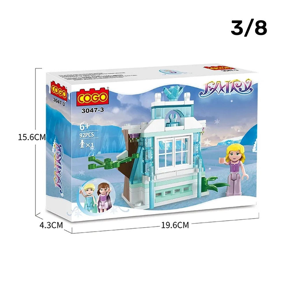 Trade Shop - Blocks Dream Castle Costruzioni Per Bambini Diy Castello Frozen 8 Set Assortiti -