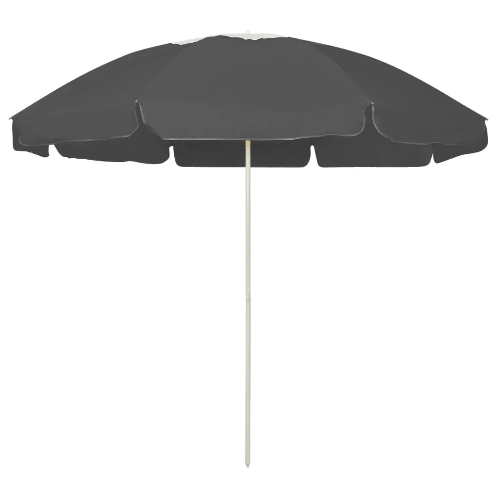 Ombrellone da spiaggia 240 cm antracite 02_0008374