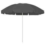 Ombrellone da spiaggia 240 cm antracite 02_0008374