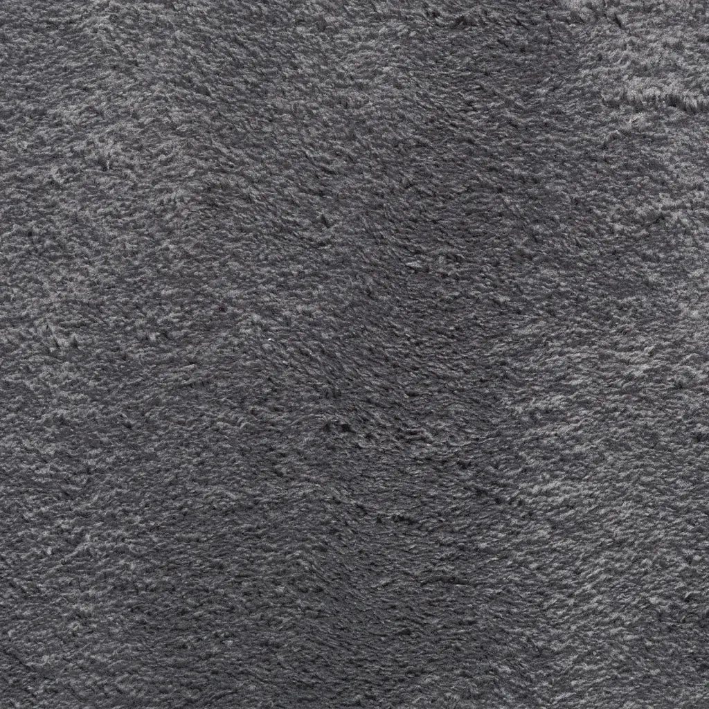 Tappeto a Pelo Corto HUARTE Morbido Lavabile Antracite 80x150cm 374995