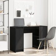 Scrivania Rovere Nera 120x42x76 cm in Legno Multistrato 861815