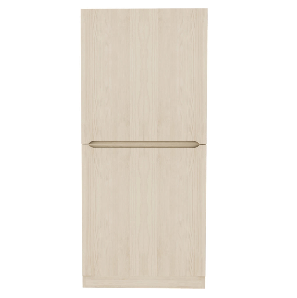Armadio ULEVR 70x40x170 cm a 2 ante con vano appendiabiti e scomparti interni