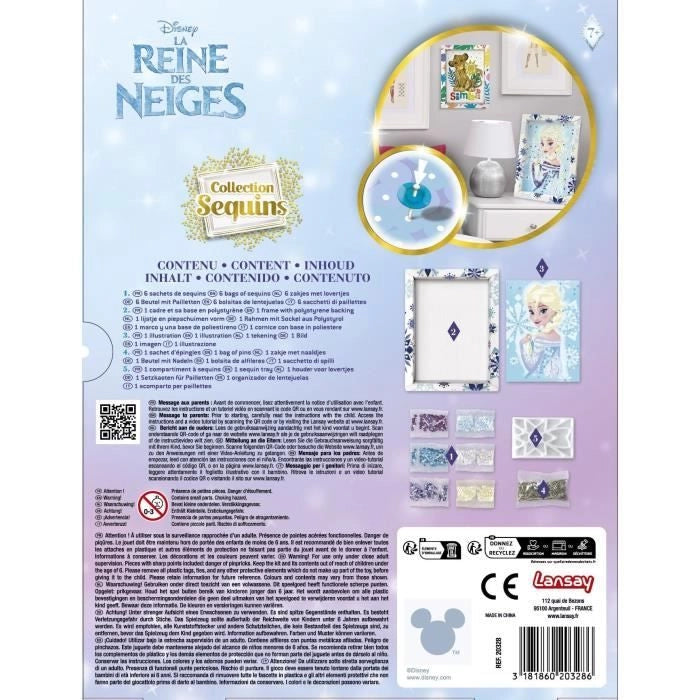 Gioco creativo - LANSAY - Collezione paillettes - ELSA FROZEN - Dai 7 anni
