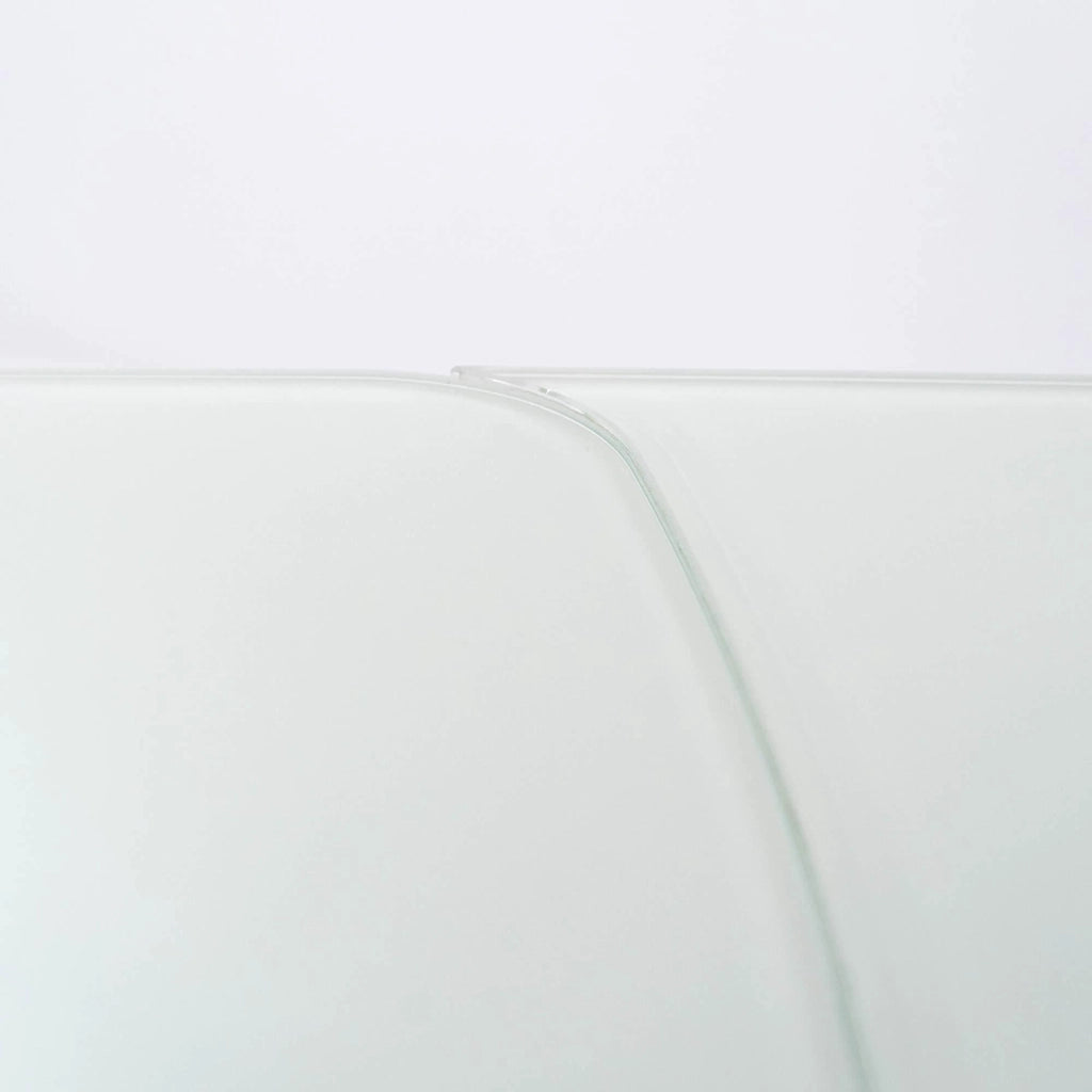 Tavolo Allungabile 140/175/210x90x76 cm in Metallo con Top in Vetro Bianco