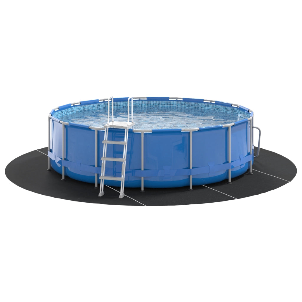 Copertura rotonda per piscina Nera Plastica Ã˜ 500 cm