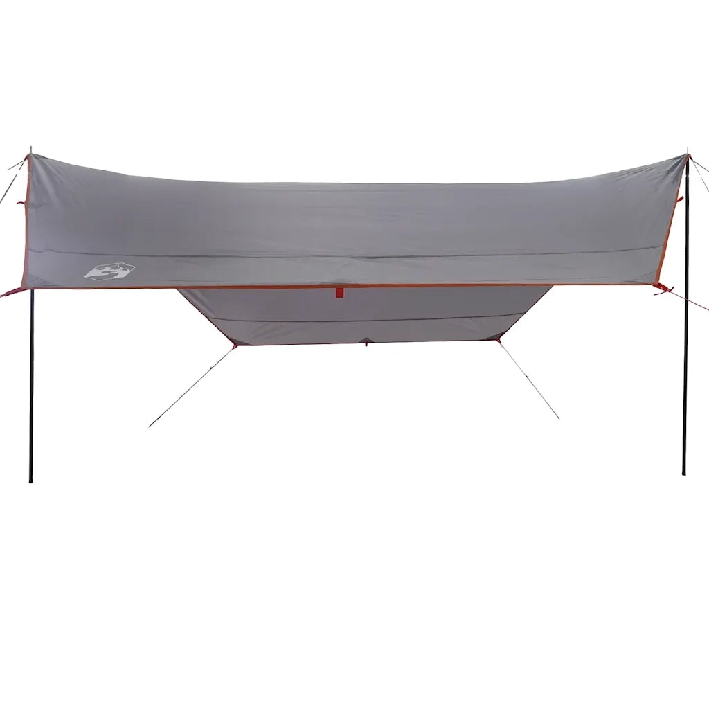 Telone da Campeggio Grigio e Arancione 430x380x210 cm Impermeabile 94681